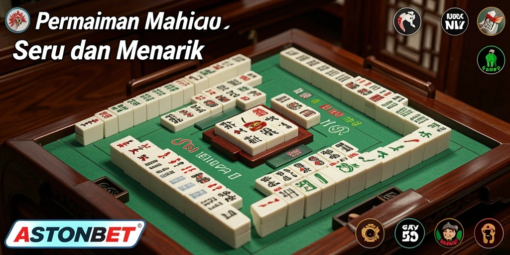 Tampilan gameplay Mahjong yang seru dan mendebarkan di ASTONBET.