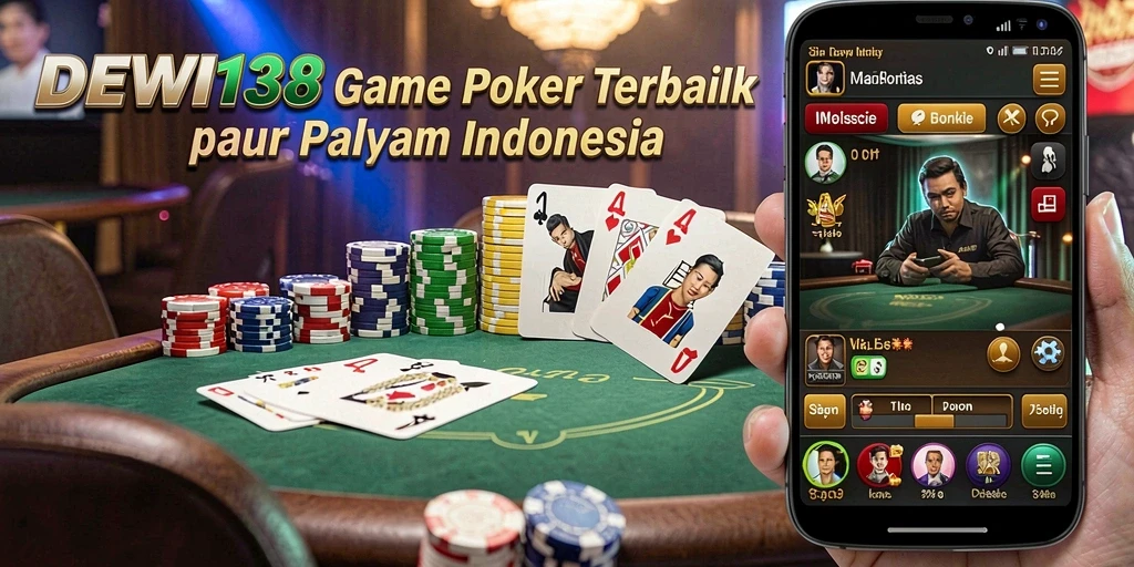 Tampilan gameplay seru dalam game Poker DEWI138.