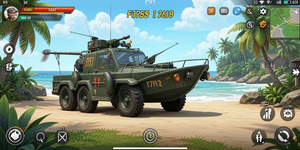 Screenshot gameplay F7F7 yang menunjukkan keseruan bermain santai.