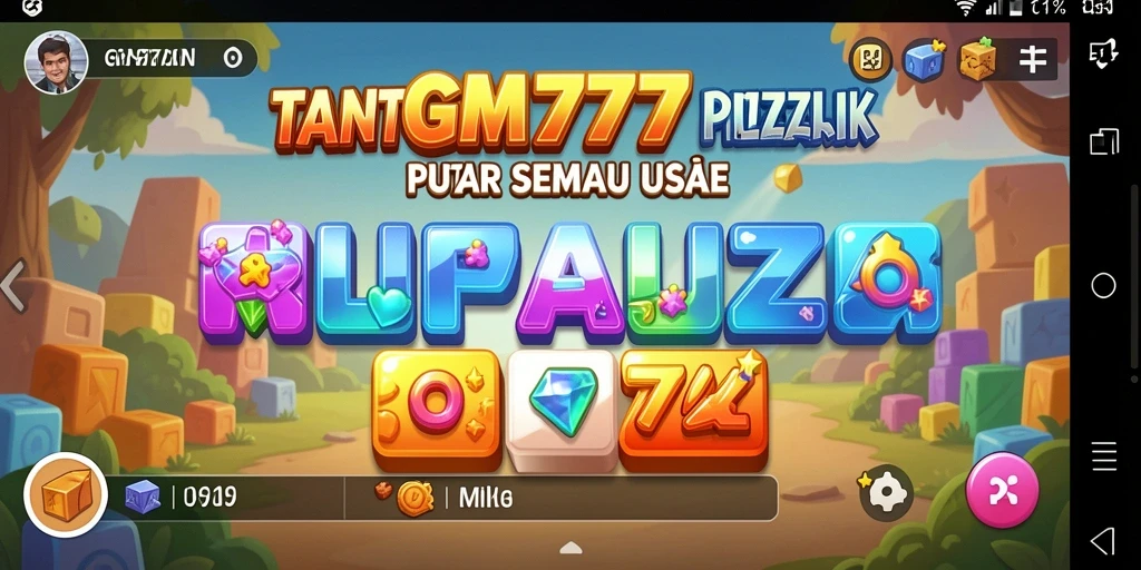 Gameplay menarik GM777 dengan tantangan Puzzle seru.
