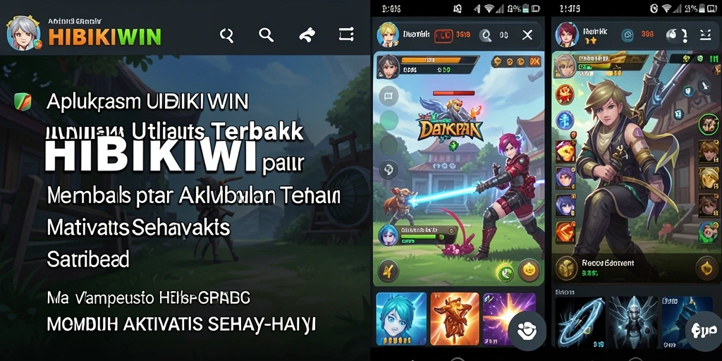 Tampilan antarmuka HIBIKIWIN yang modern dan intuitif.