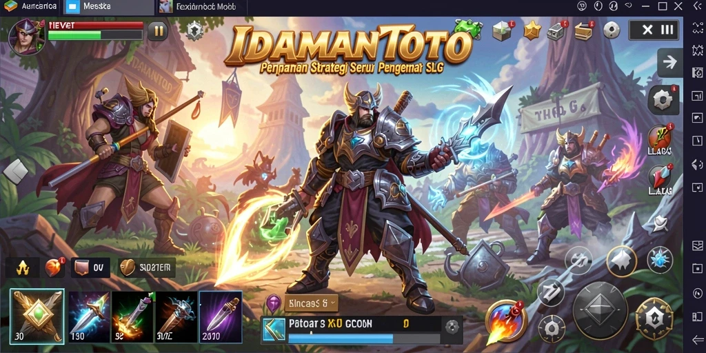 Tampilan gameplay menarik dari IDAMANTOTO dengan strategi SLG yang memikat.
