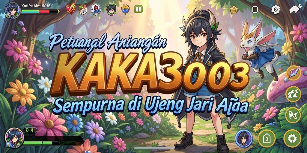 Tampilan gameplay seru dari KAKA303 dengan karakter anime ikonik.