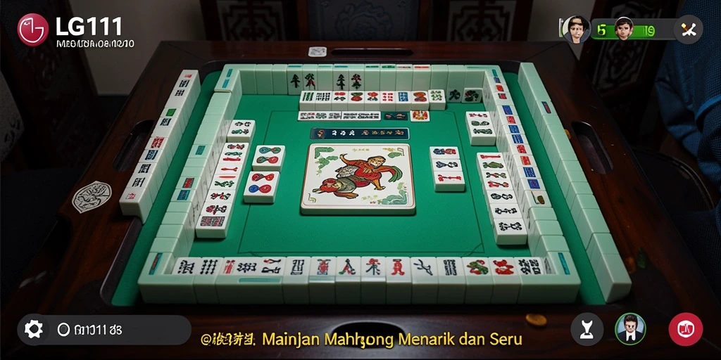Screenshot utama LG111 menampilkan aksi permainan Mahjong yang mendebarkan.