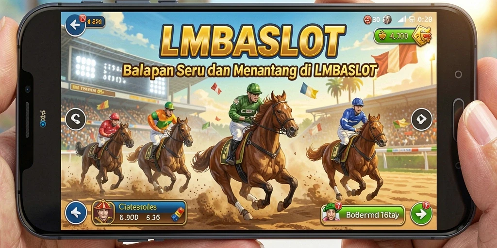 Tampilan gameplay balapan LMBASLOT dengan grafik yang memukau.