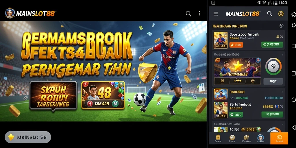 Tampilan utama MAINSLOT88 dengan berbagai pilihan taruhan olahraga.