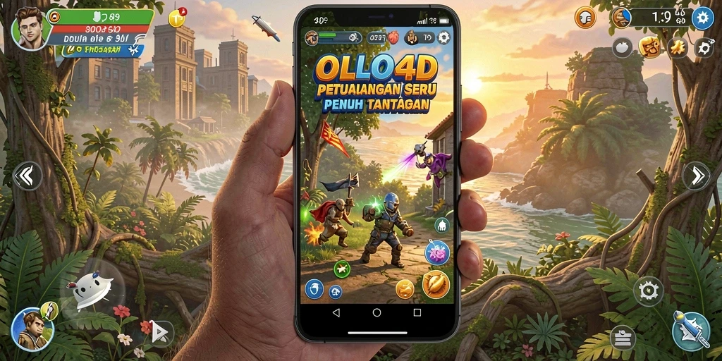 Tampilan gameplay OLLO4D dengan petualangan seru dan tantangan menarik.