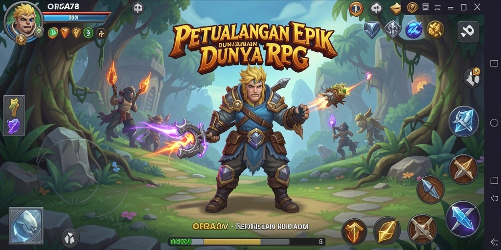 Tampilan gameplay mendebarkan dari ORA78 dengan pertarungan yang intens.