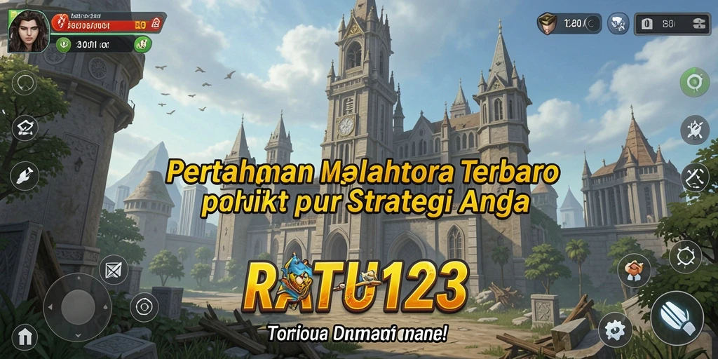 Tampilan gameplay menakjubkan dari RATU123 dalam pertempuran Tower Defense.