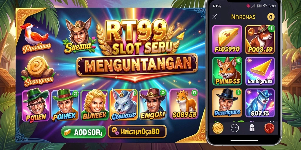 Tampilan gameplay RT99 yang menarik dengan efek visual memukau.