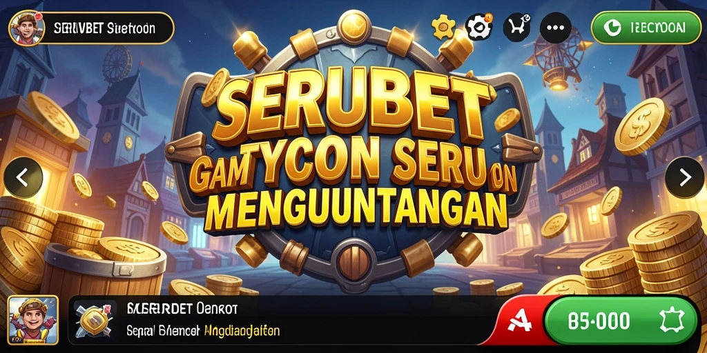 Tampilan gameplay SERUBET yang menarik dan menantang sebagai game Tycoon.