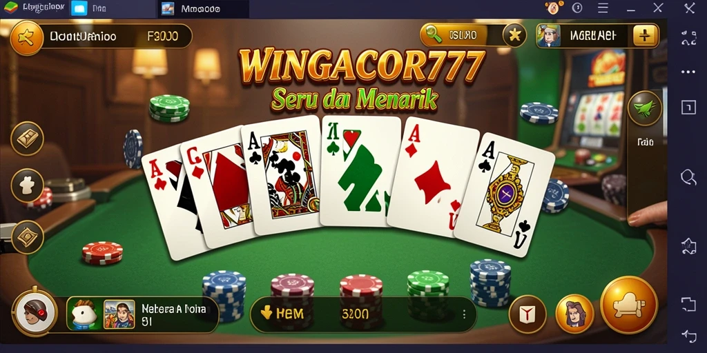 Gameplay seru WINGACOR77 dalam permainan Domino.
